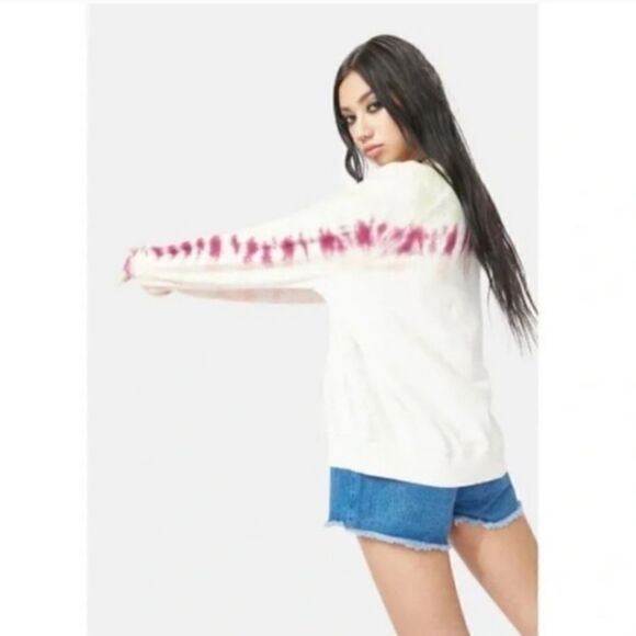 Wildfox Couture Aloe Edge Dye Tie Dye Sommers Sweatshirt Size Large New - Picture 5 of 10